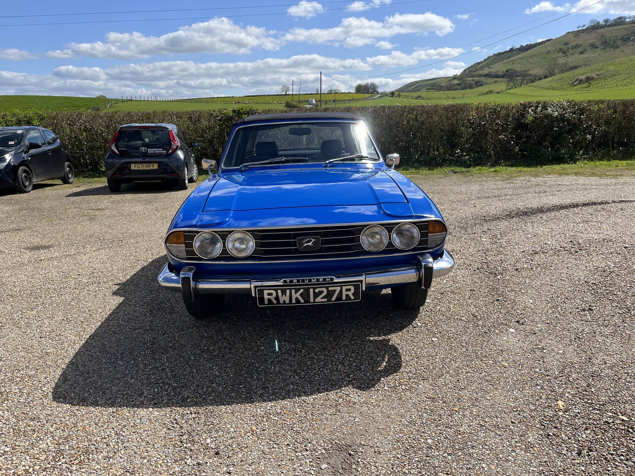 Fully restored Manual with overdrive Stag finished in Tahiti Blue. Offers over £25,000