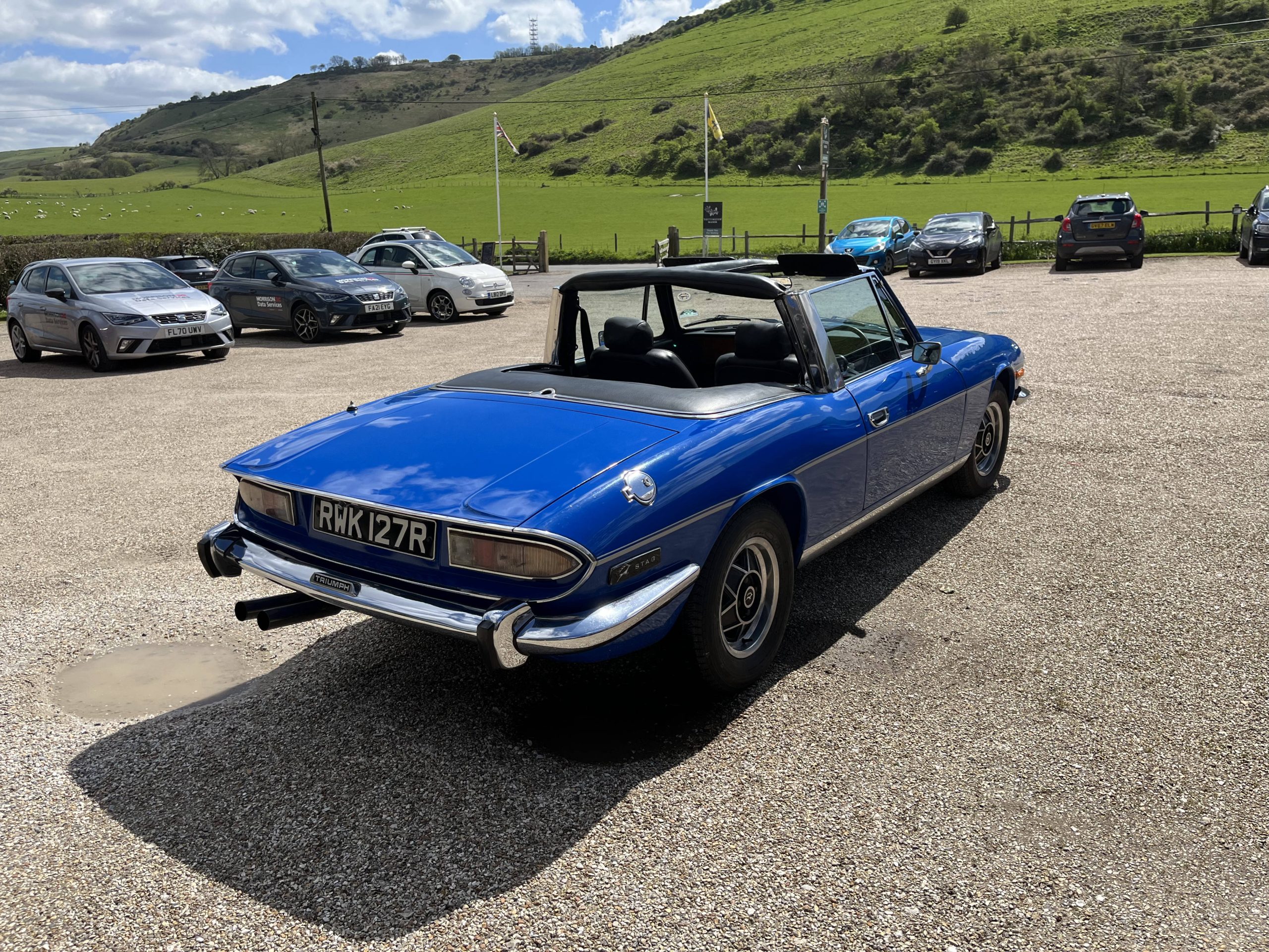 Fully restored Manual with overdrive Stag finished in Tahiti Blue. Offers over £25,000 - Image 8