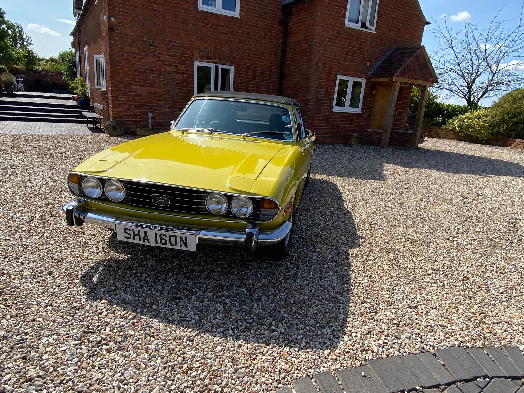 Triumph Stag first re. 5/8/1974. Reg -SHA16ON For sale at £16,995